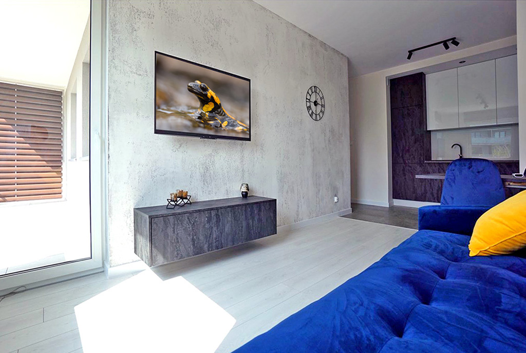 imponujący pokój dzienny w ekskluzywnym apartamencie do wynajęcia Piotrków Trybunalski