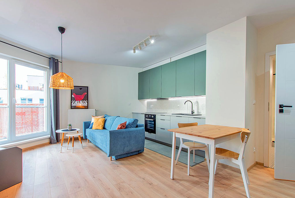 nowoczesne wnętrze ekskluzywnego apartamentu do wynajęcia Poznań