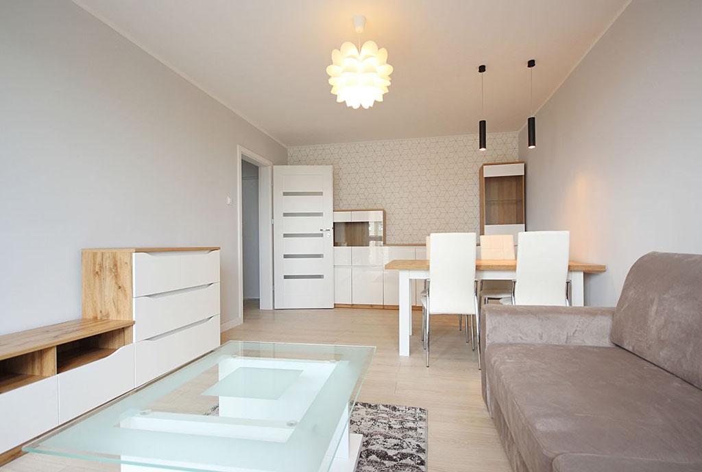zabudowana kuchnia w luksusowym apartamencie do wynajmu Szczecin