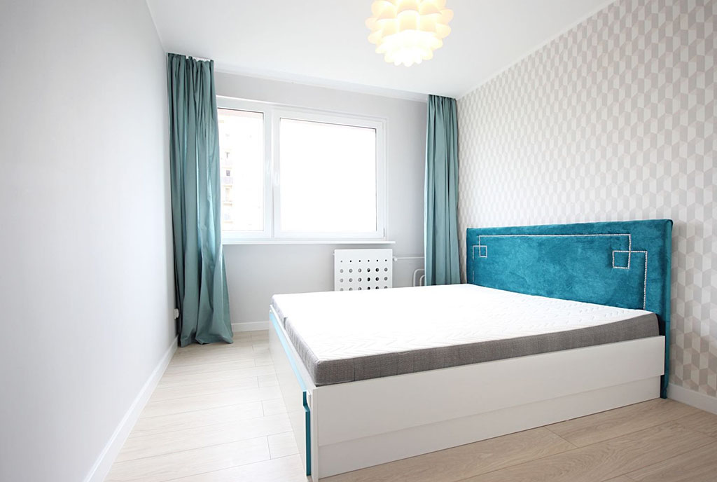 elegancka sypialnia w ekskluzywnym apartamencie na wynajem Szczecin