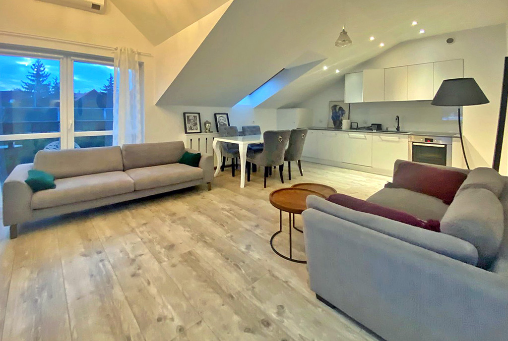 kameralne wnętrze luksusowego apartamentu do wynajmu Szczecin