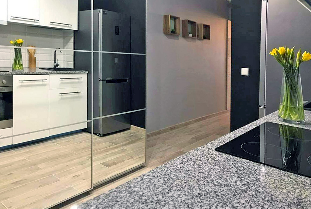 fragment kuchni w luksusowym apartamencie do wynajmu Ustroń