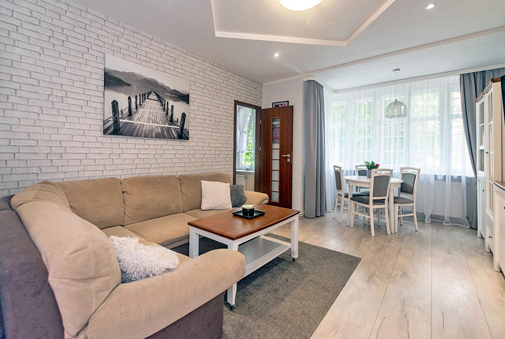 zaprojektowane zgodnie z najnowszymi trendami wnętrze luksusowego apartamentu do sprzedaży Elbląg