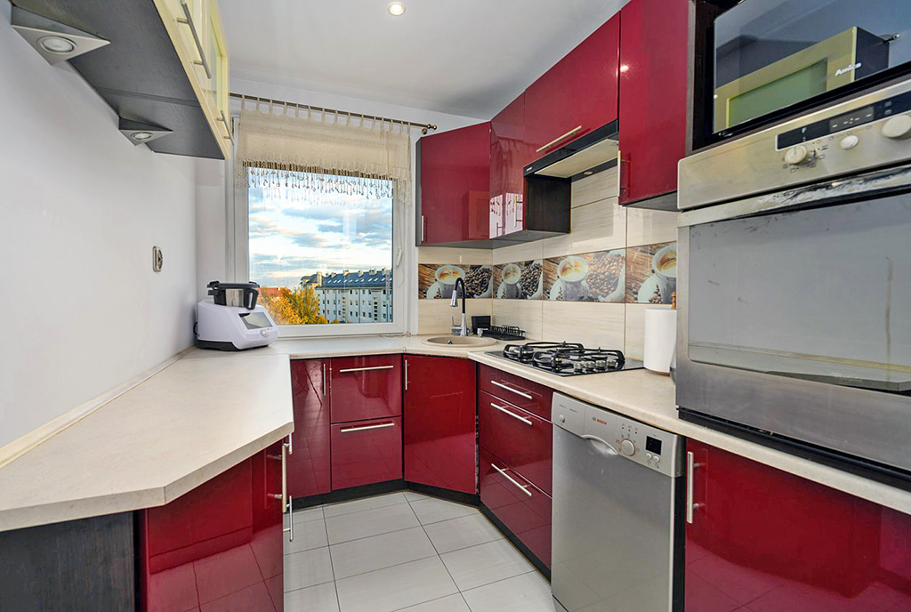zabudowana kuchnia w luksusowym apartamencie na sprzedaż Gdańsk