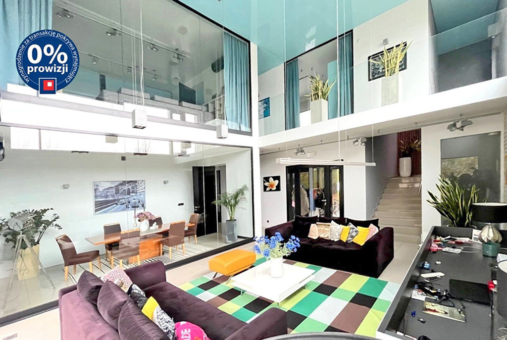 nowoczesny salon w ekskluzywnej willi do wynajęcia Inowrocław (okolice)