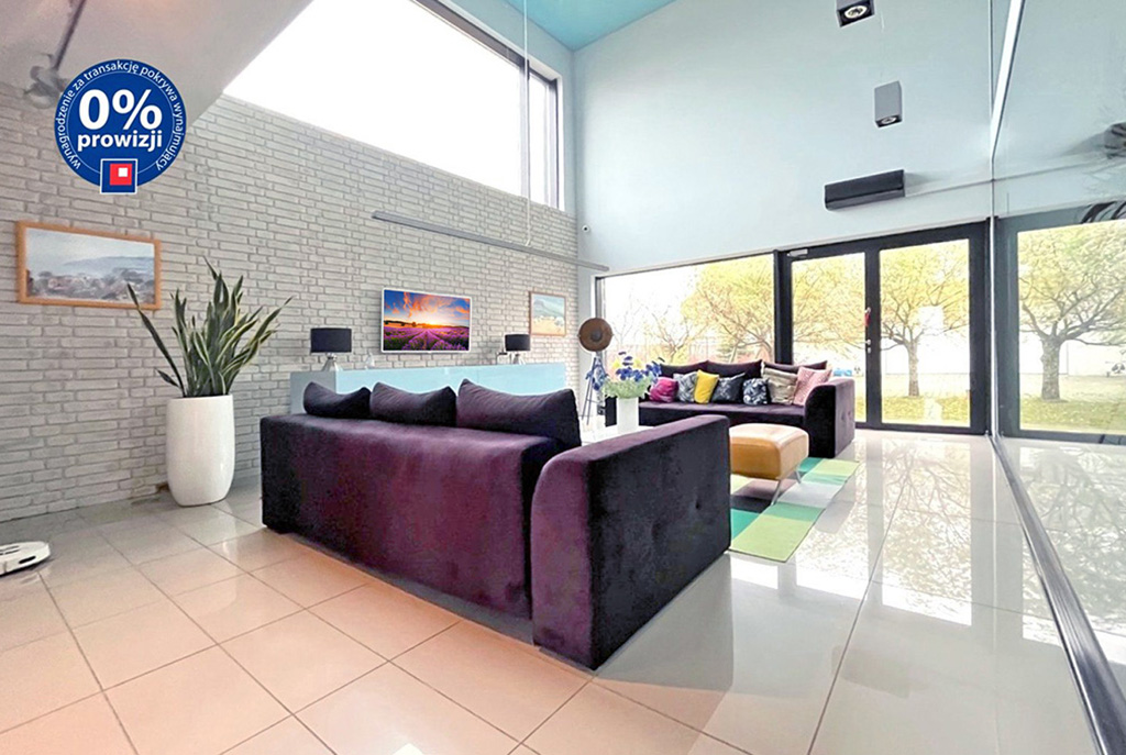 fragment pokoju dziennego w luksusowej willi do wynajmu Inowrocław (okolice)