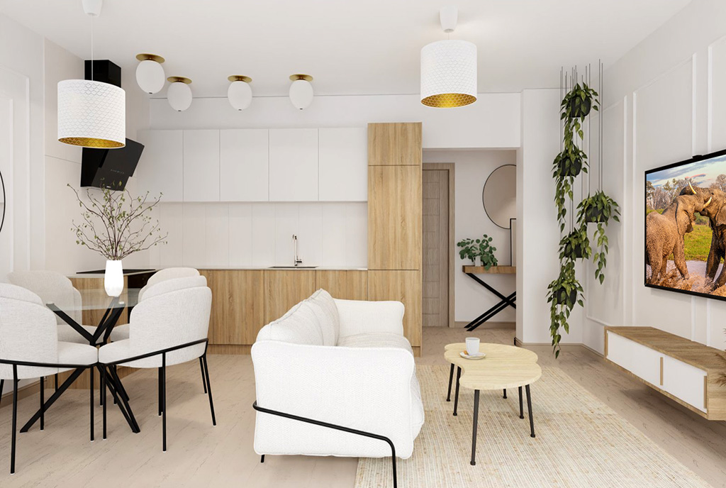 nowoczesne wnętrze ekskluzywnego apartamentu do sprzedaży Elbląg