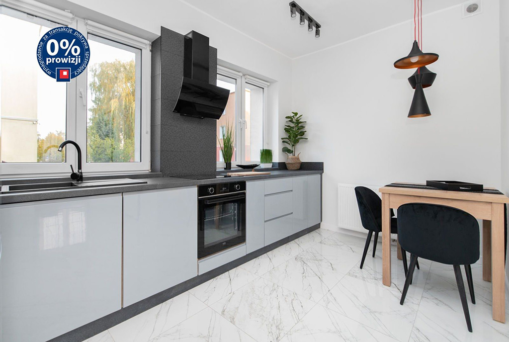 nowoczesna kuchnia w luksusowym apartamencie na sprzedaż Gdynia