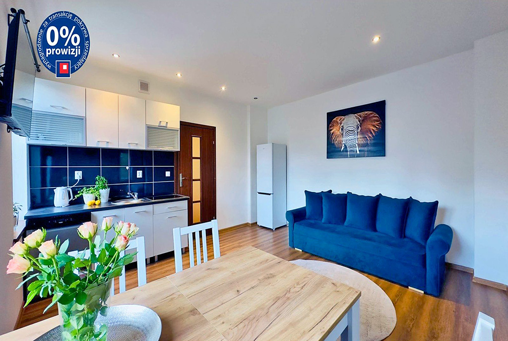 nowoczesny salon w ekskluzywnym apartamencie do sprzedaży Katowice