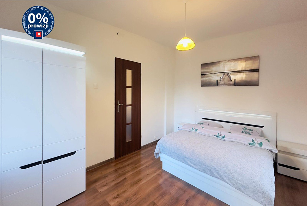 zaciszna sypialnia w ekskluzywnym apartamencie na sprzedaż Katowice