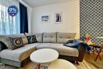 fragment pokoju gościnnego w luksusowym apartamencie na sprzedaż Słupsk
