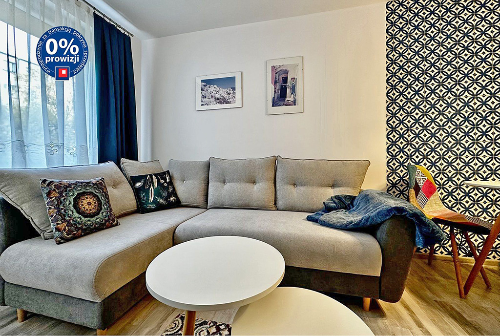 fragment pokoju gościnnego w luksusowym apartamencie na sprzedaż Słupsk