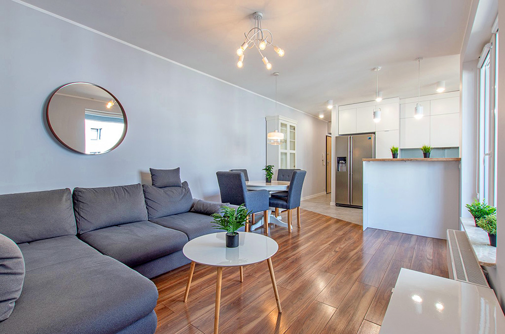 komfortowe wnętrze ekskluzywnego apartamentu do wynajęcia Poznań