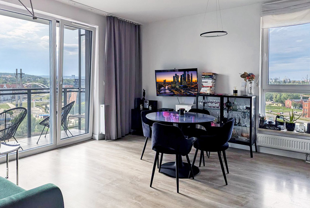nowoczesne wnętrze ekskluzywnego apartamentu do sprzedaży Gdańsk