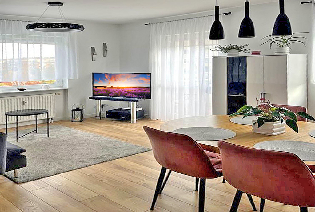 elegancki salon w ekskluzywnym apartamencie do sprzedaży Gdańsk