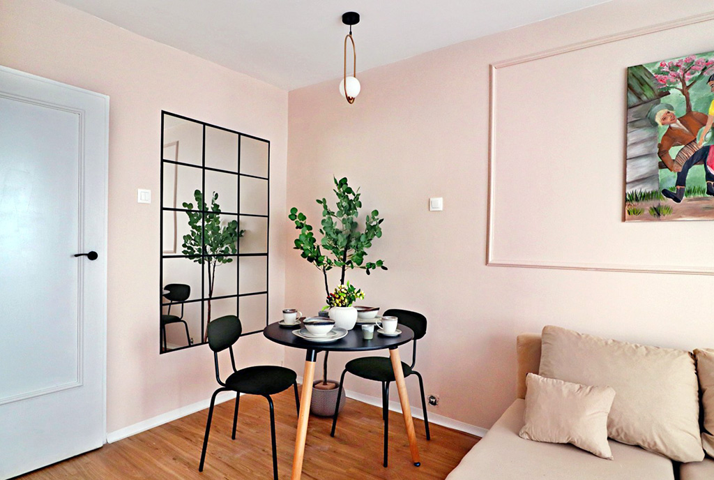 zbliżenie na jadalnię w luksusowym apartamencie na sprzedaż Gorzów Wielkopolski