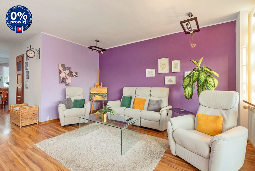 przeciwległa strona salonu w luksusowym apartamencie na sprzedaż Szczecin