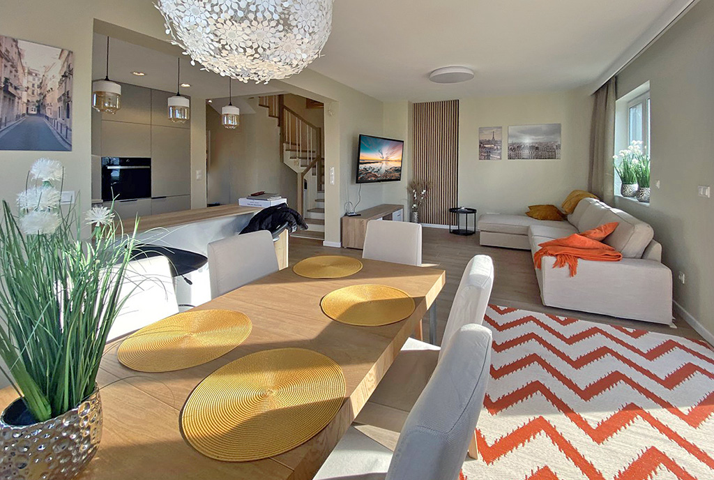 imponujące wnętrze ekskluzywnej willi do wynajęcia Szczecin (okolice)