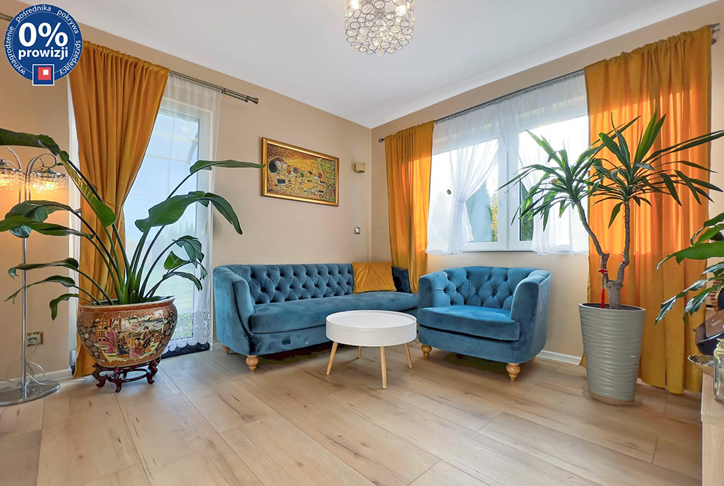 fragment salonu w luksusowej willi na sprzedaż Katowice (okolice)