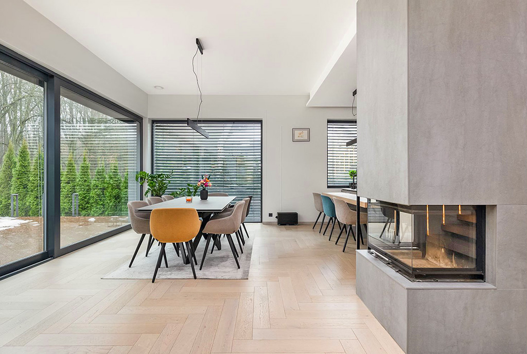 zaprojektowane zgodnie z najnowszymi trendami wnętrze luksusowej rezydencji na sprzedaż Szczecin