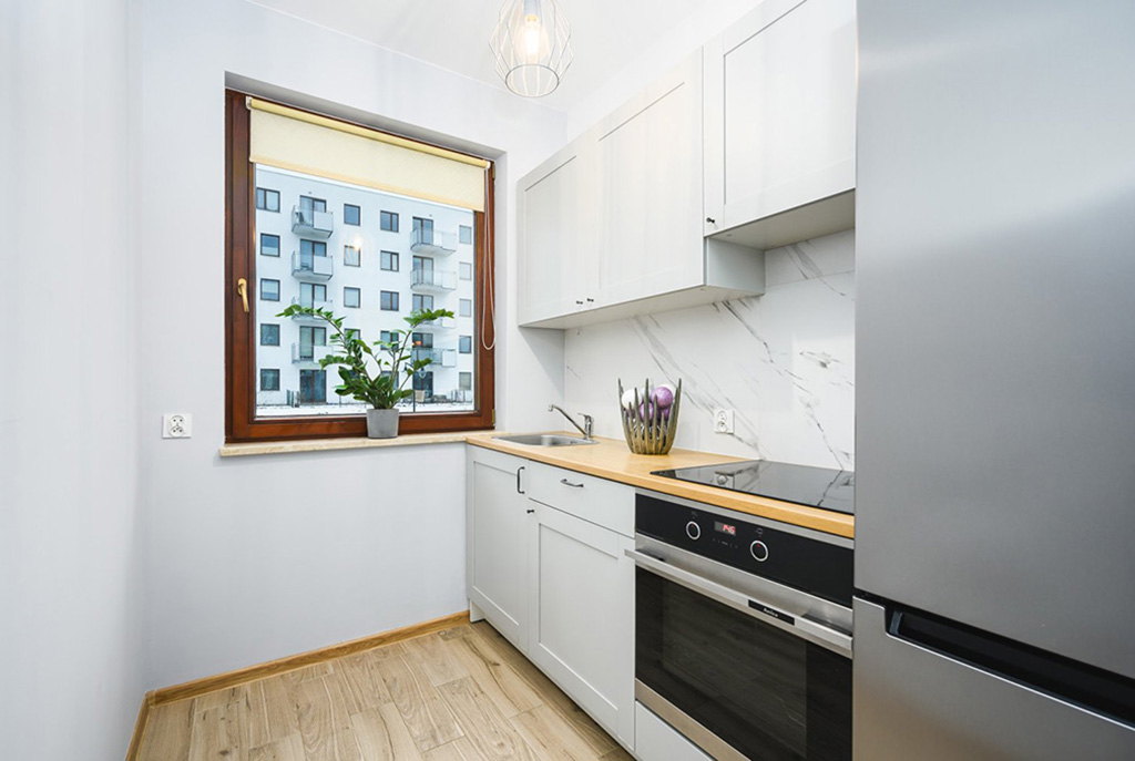 zabudowana kuchnia w ekskluzywnym apartamencie na sprzedaż Gdańsk