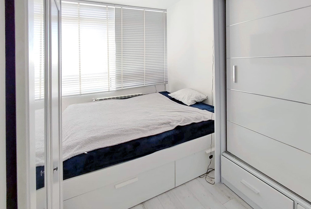 elegancka sypialnia w luksusowym apartamencie do sprzedaży Kalisz