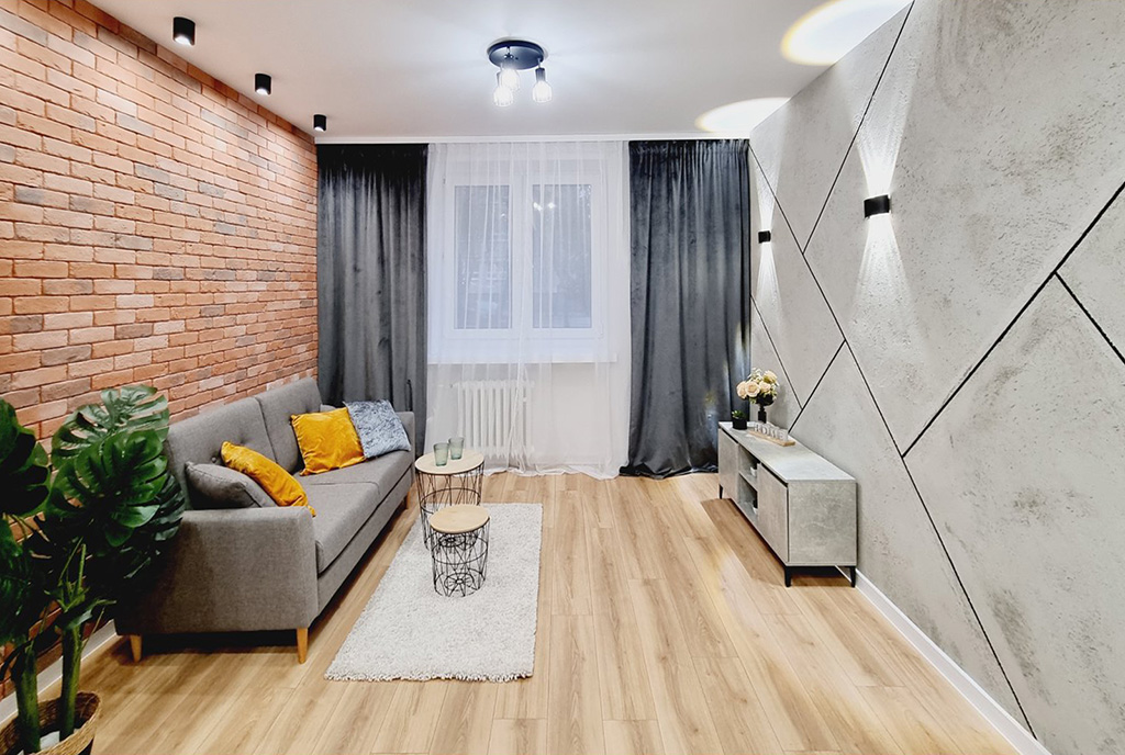 luksusowy pokój dzienny w ekskluzywnym apartamencie na sprzedaż Mielec