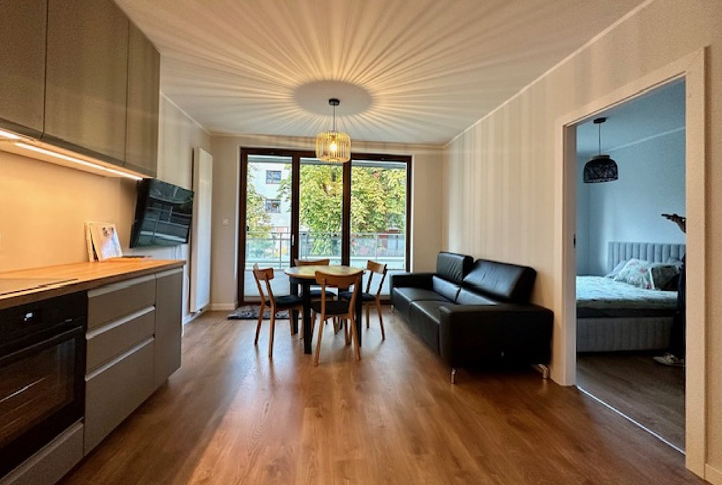 elegancki pokój dzienny w ekskluzywnym apartamencie do wynajęcia Gdańsk