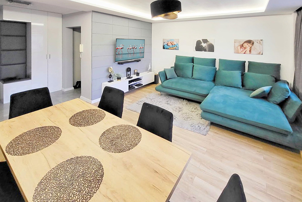 zaprojektowane zgodnie z najnowszymi trendami wnętrze ekskluzywnego apartamentu do sprzedaży Kalisz