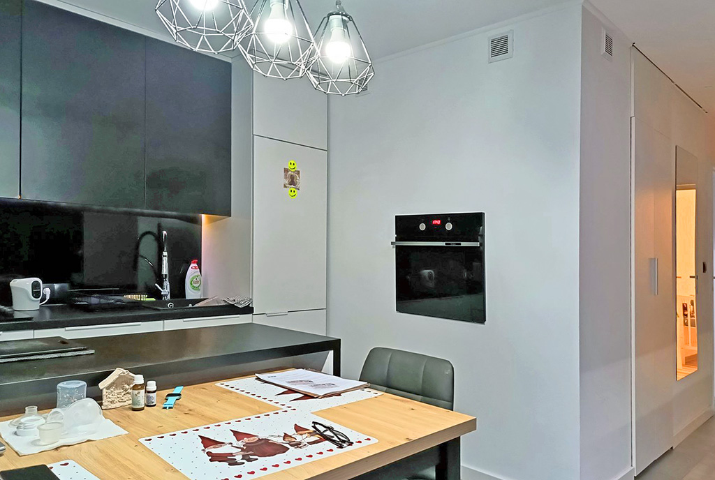 nowoczesna kuchnia w luksusowym apartamencie na sprzedaż Katowice (okolice)