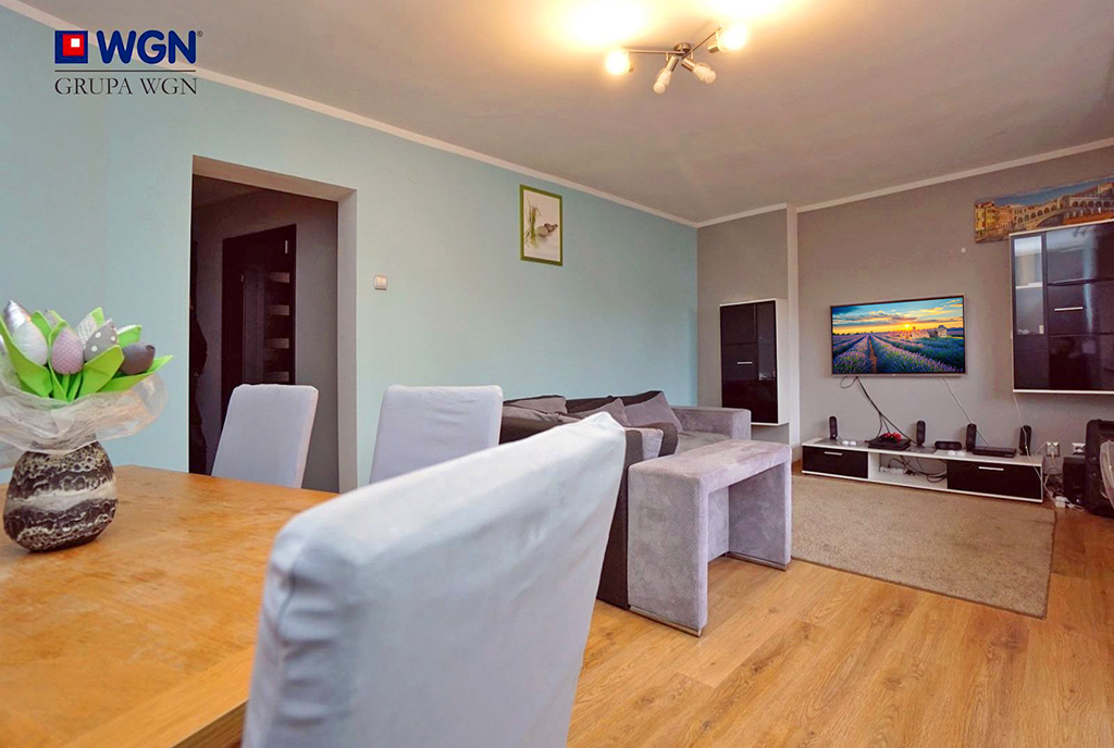 nowoczesny design salonu w ekskluzywnym apartamencie do sprzedaży Konin