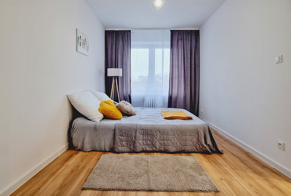 elegancka sypialnia w luksusowym apartamencie do sprzedaży Mielec