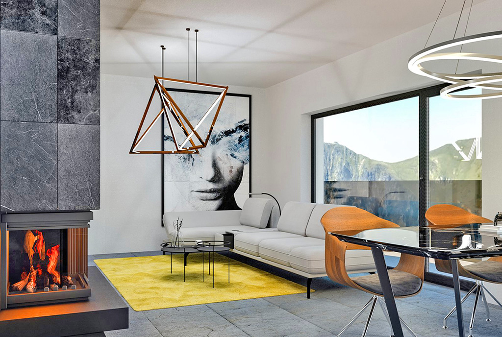 nowoczesny design w luksusowym apartamencie do sprzedaży Wisła