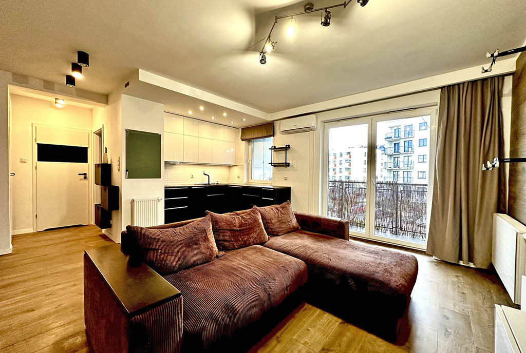 elegancki pokój gościnny w ekskluzywnym apartamencie do sprzedaży Wrocław