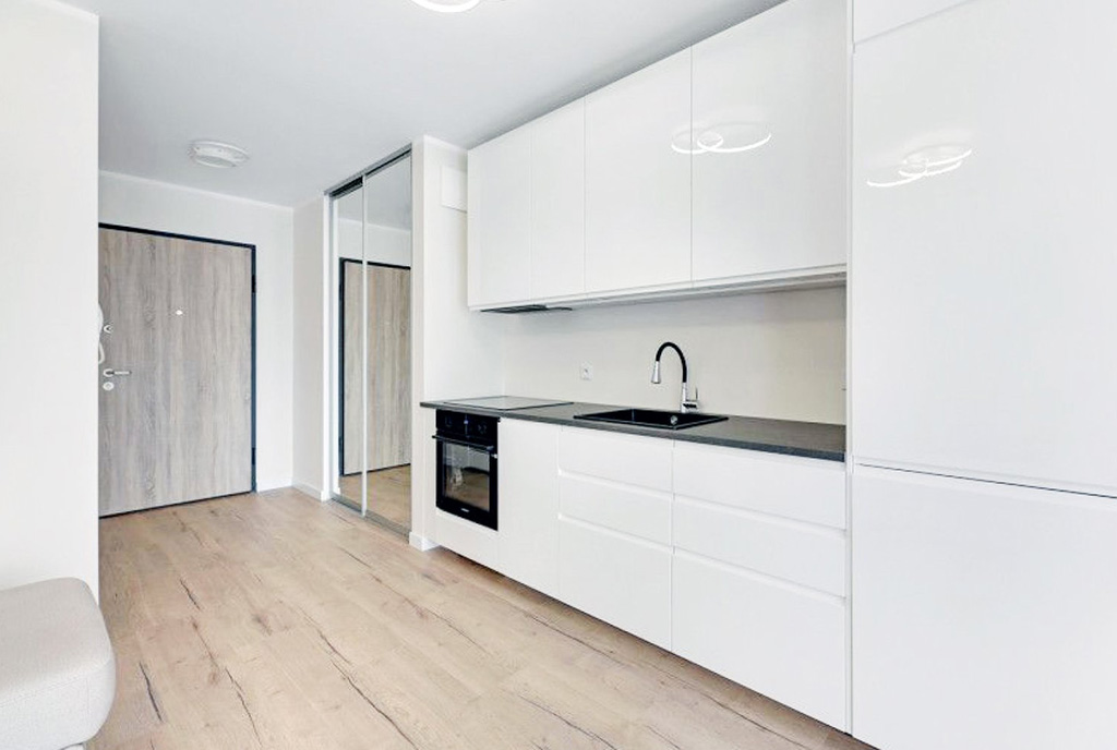 imponujący aneks kuchenny w luksusowym apartamencie na sprzedaż Gdańsk
