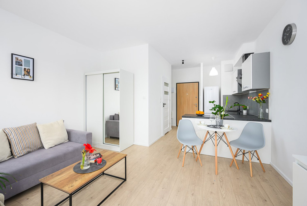 funkcjonalne wnętrze luksusowego apartamentu na sprzedaż Gdańsk