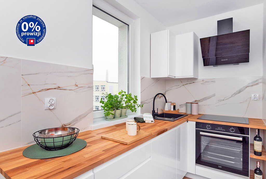 doskonale zaprojektowana kuchnia w ekskluzywnym apartamencie na sprzedaż Gdynia (okolice)