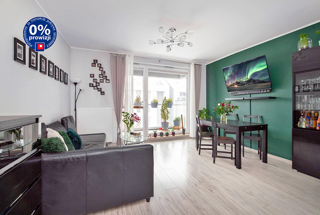 wytworny salon w ekskluzywnym apartamencie do sprzedaży Gdynia (okolice)
