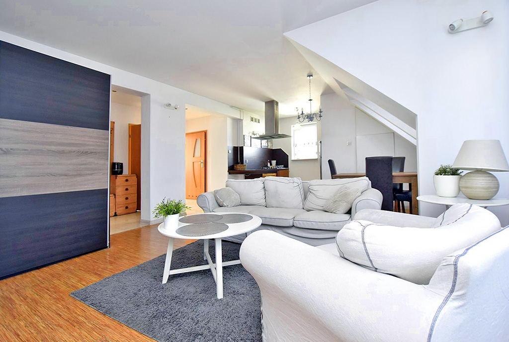 nowocześnie zaaranżowane wnętrze ekskluzywnego apartamentu do sprzedaży Inowrocław