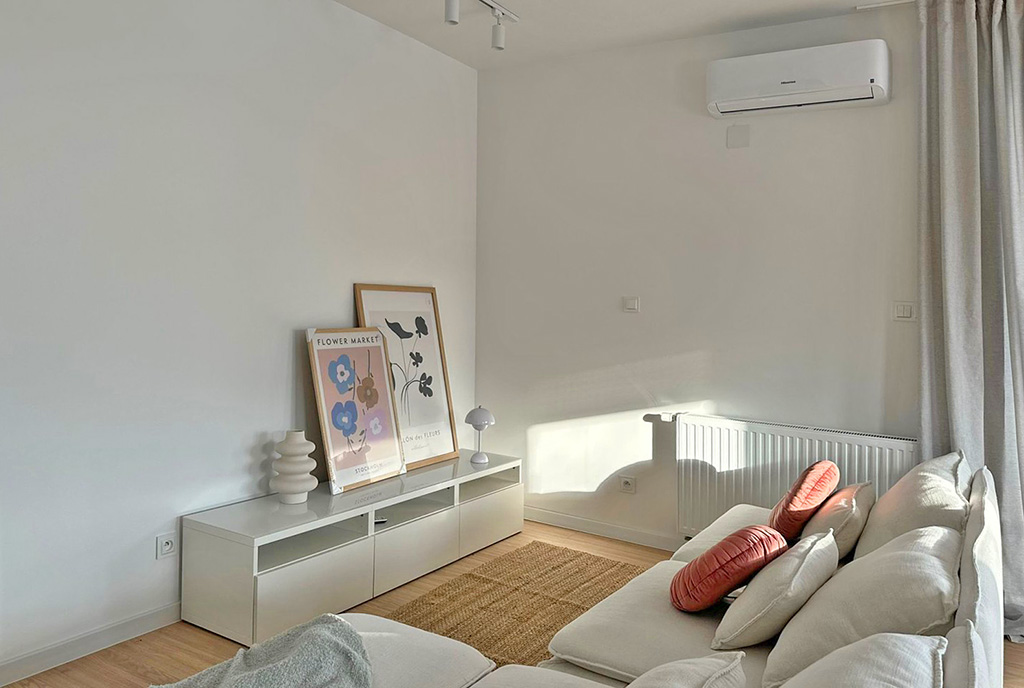 fragment salonu w ekskluzywnym apartamencie na wynajem Piotrków Trybunalski