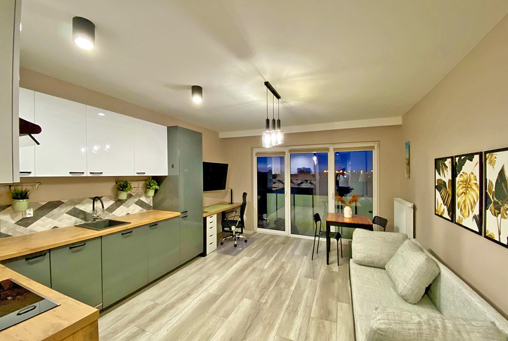 nowoczesne wnętrze ekskluzywnego apartamentu do wynajęcia Szczecin