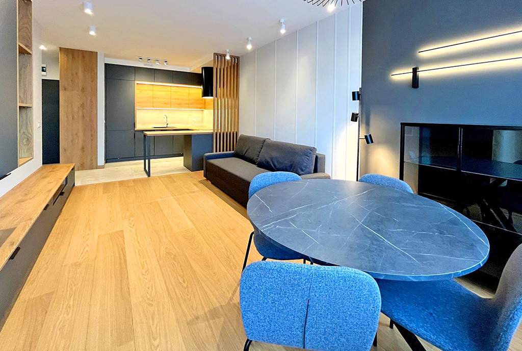 nowoczesne wnętrze ekskluzywnego apartamentu do wynajęcia Szczecin
