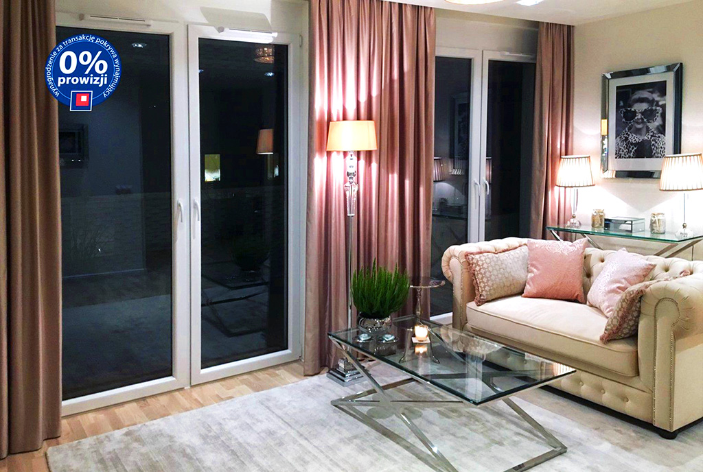 elegancki salon w ekskluzywnym apartamencie do wynajęcia Wrocław
