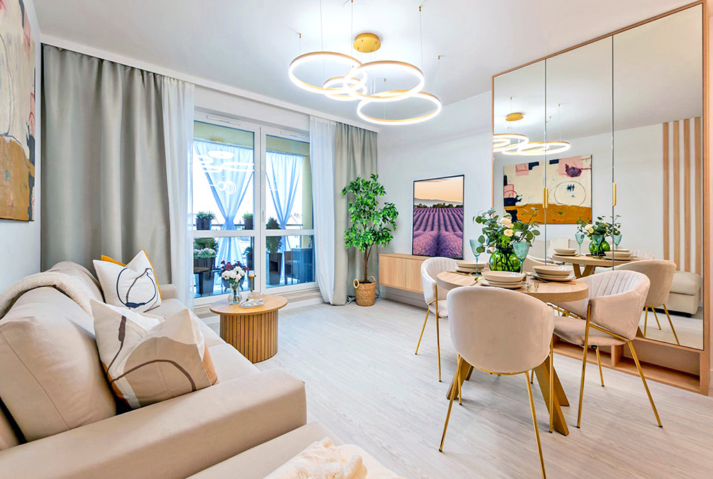 nowoczesny design wnętrza ekskluzywnego apartamentu do sprzedaży Elbląg