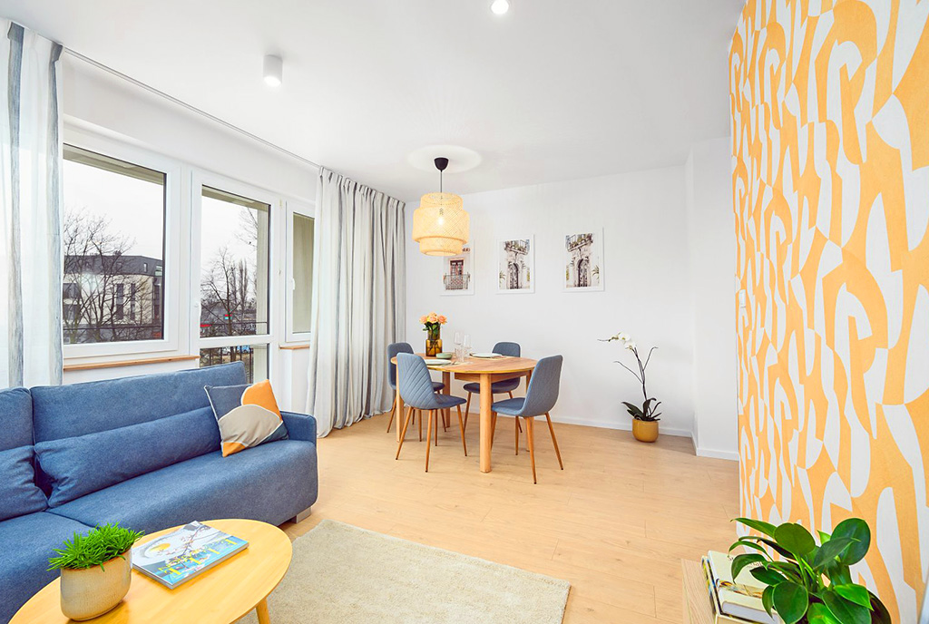 zaaranżowane zgodnie z najnowszymi trendami wnętrze ekskluzywnego apartamentu do sprzedaży Gdańsk