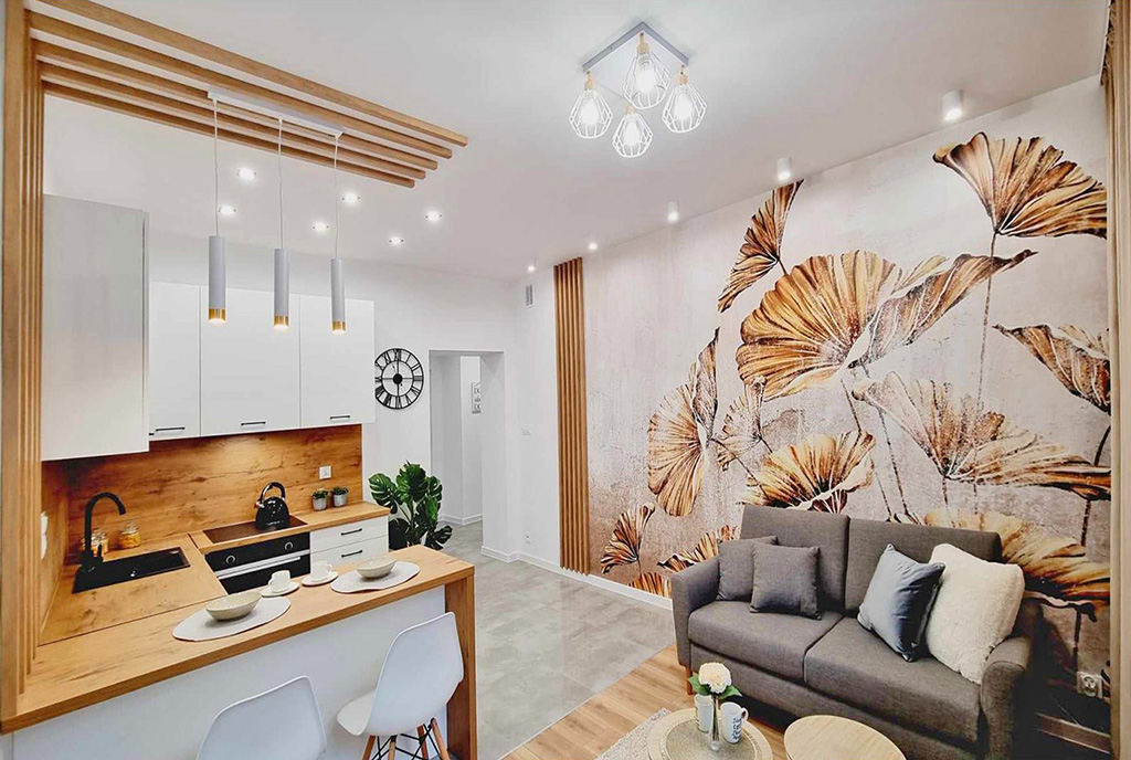 zaprojektowane zgodnie z najnowszymi trendami wnętrze ekskluzywnego apartamentu do sprzedaży Mielec
