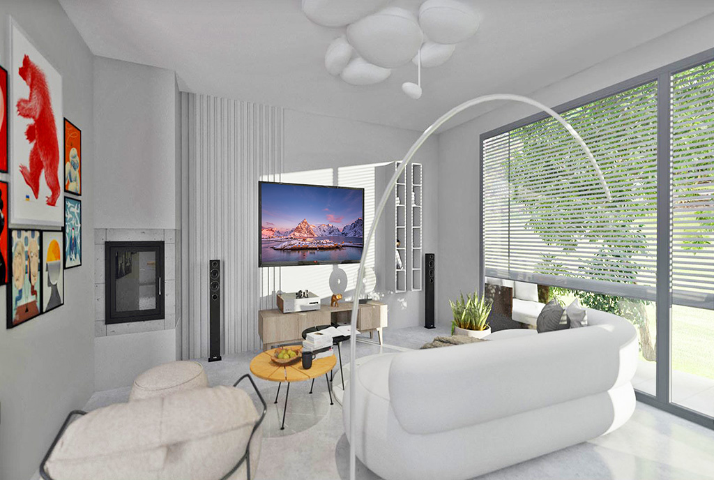 futurystyczny design ekskluzywnej willi do sprzedaży Bielsko-Biała (okolice)