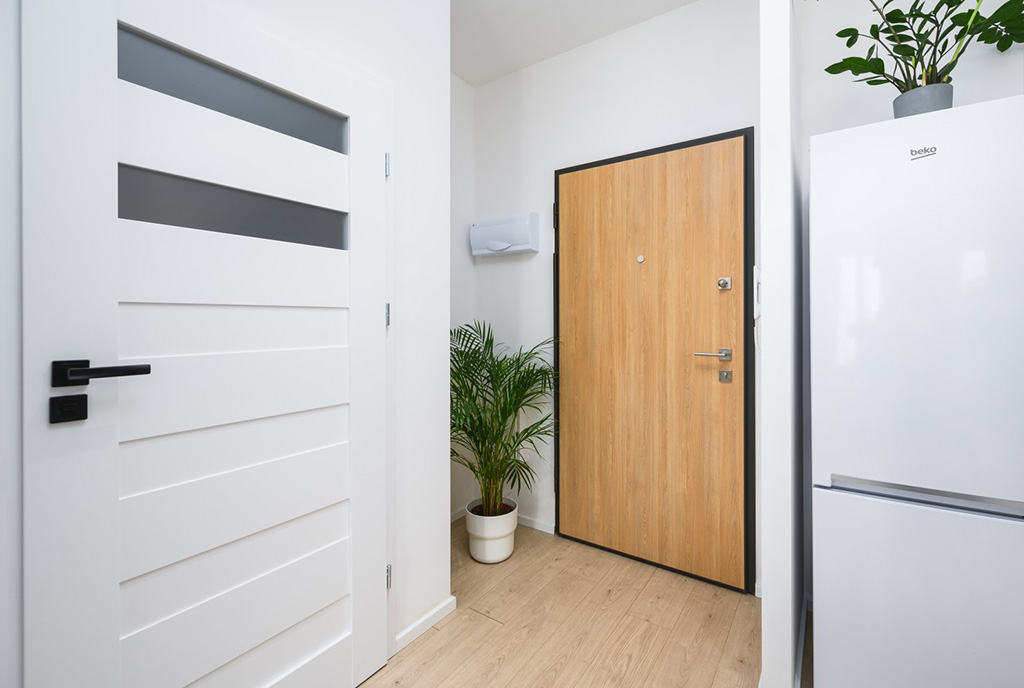 fragment korytarza w ekskluzywnym apartamencie na sprzedaż Gdańsk