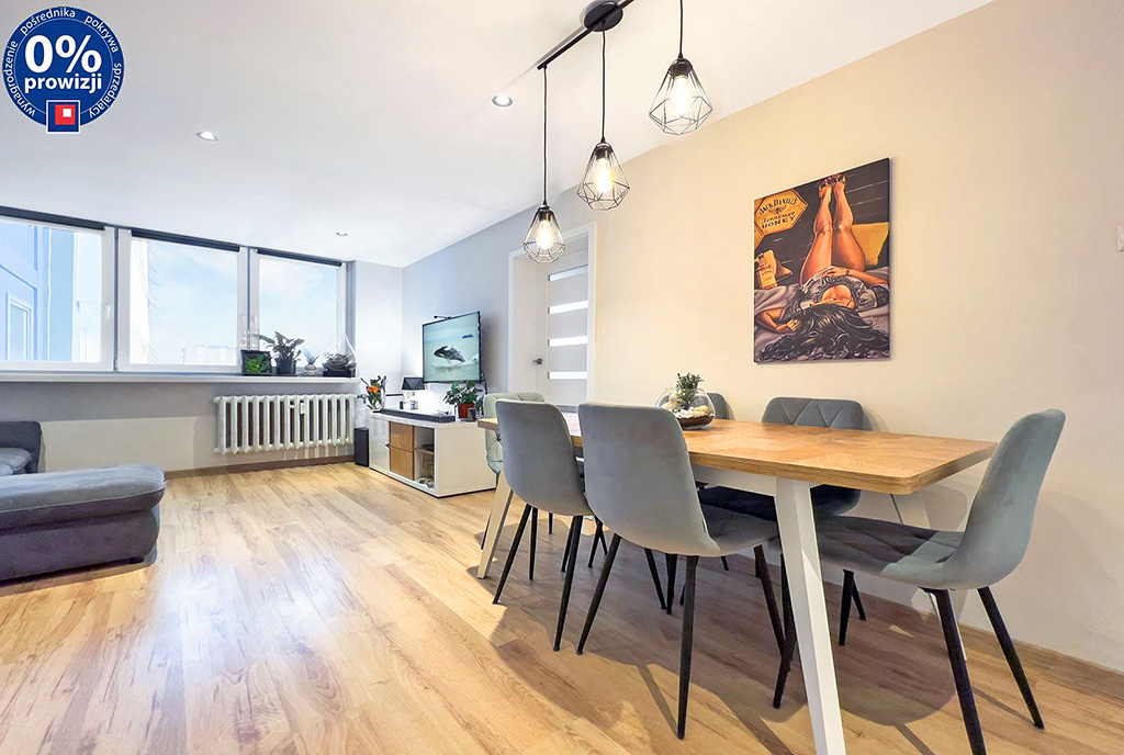 nowoczesny salon w ekskluzywnym apartamencie do sprzedaży Katowice