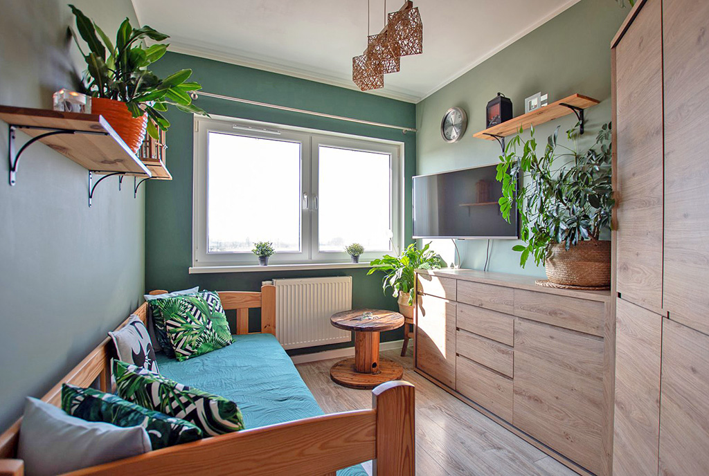 fragment sypialni w luksusowym apartamencie na sprzedaż Poznań (okolice)